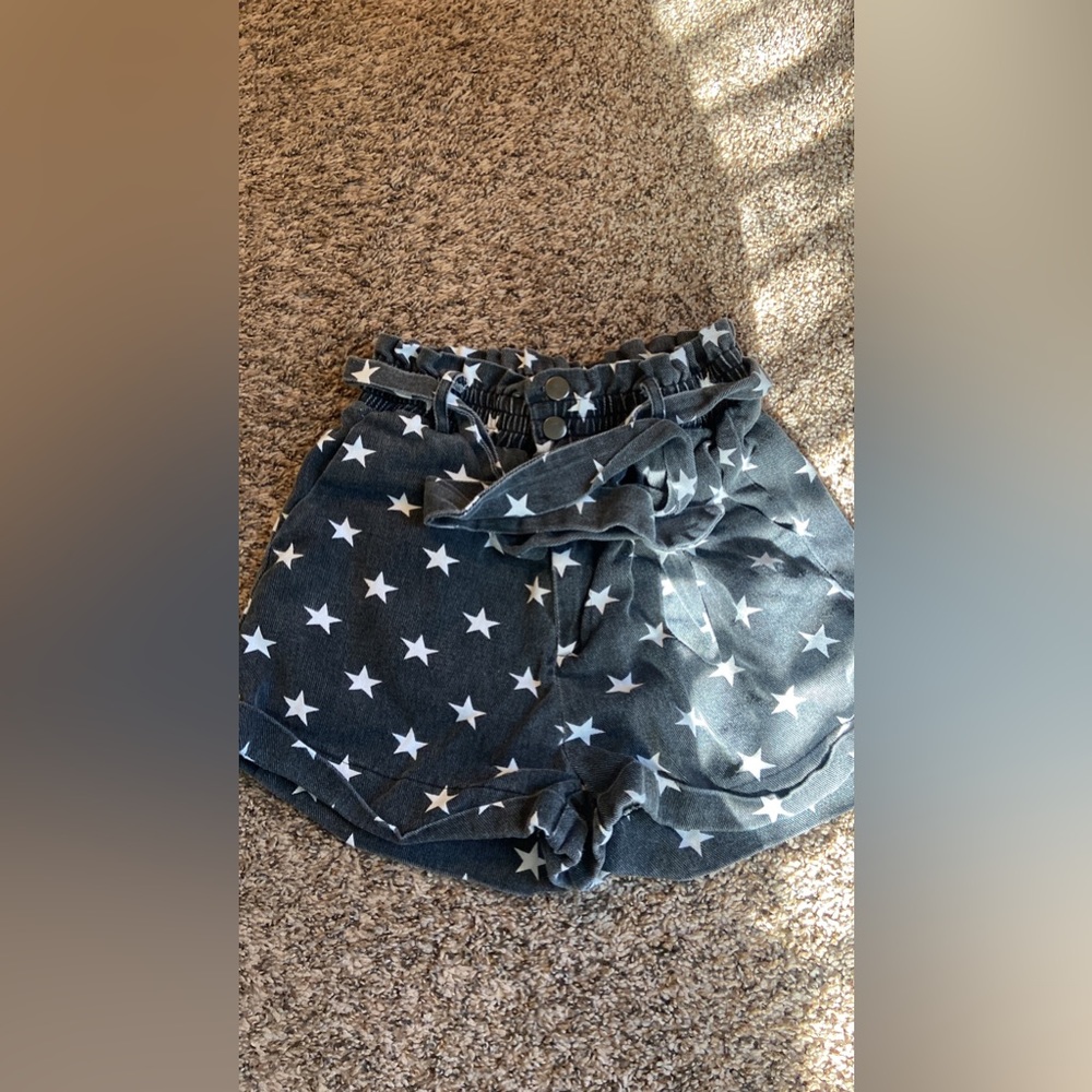 blue jean shorts